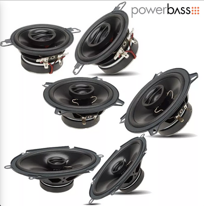 VW Golf Mk2 II 1983-1995 - Complete Coaxial Car Speakers Upgrade Kit Powerbass