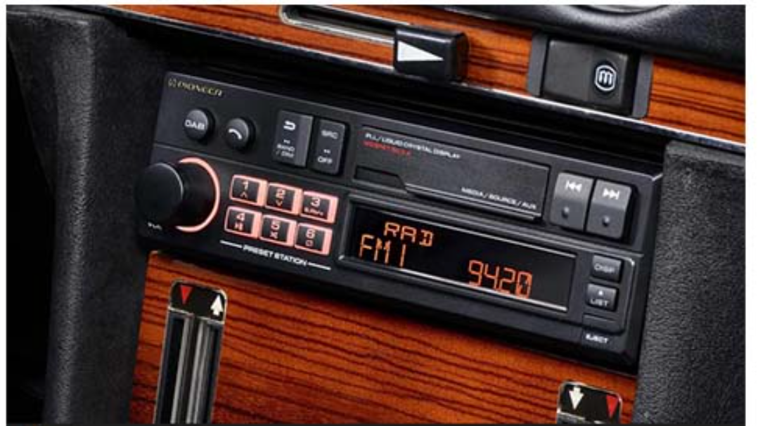 Pioneer SXT-C10PS - Retro Tape Deck Style Bluetooth DAB+ USB Aux Tuner Car Stereo