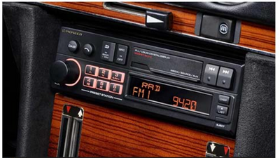 Pioneer SXT-C10PS - Retro Tape Deck Style Bluetooth DAB+ USB Aux Tuner Car Stereo