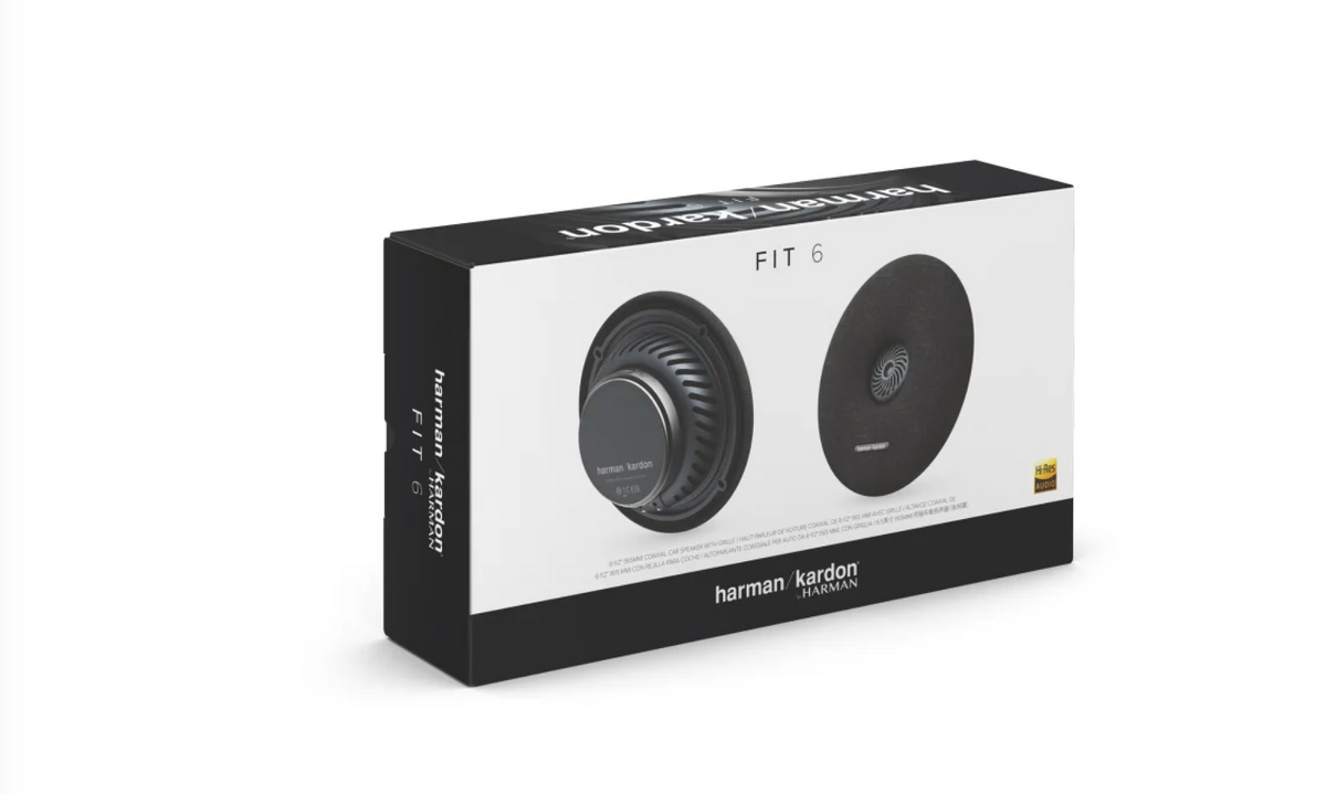 Harman Kardon FIT 6F - Fit Series 2-Way 6.5 Inch Hi-Res Car Coaxial Speakers 360W