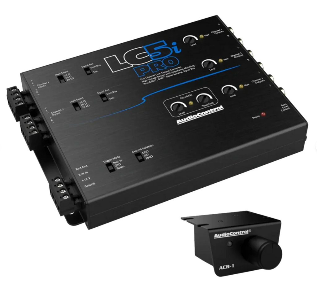 AudioControl LC5i PRO 5 Channel Line Out Converter With AccuBass Dash Remote Inc