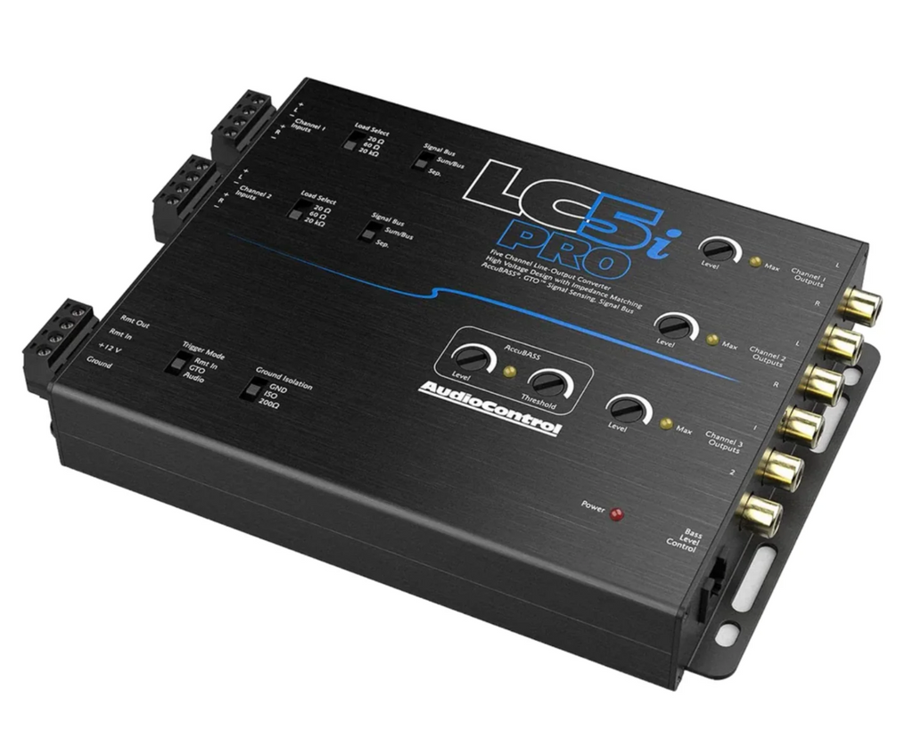 AudioControl LC5i PRO 5 Channel Line Out Converter With AccuBass Dash Remote Inc