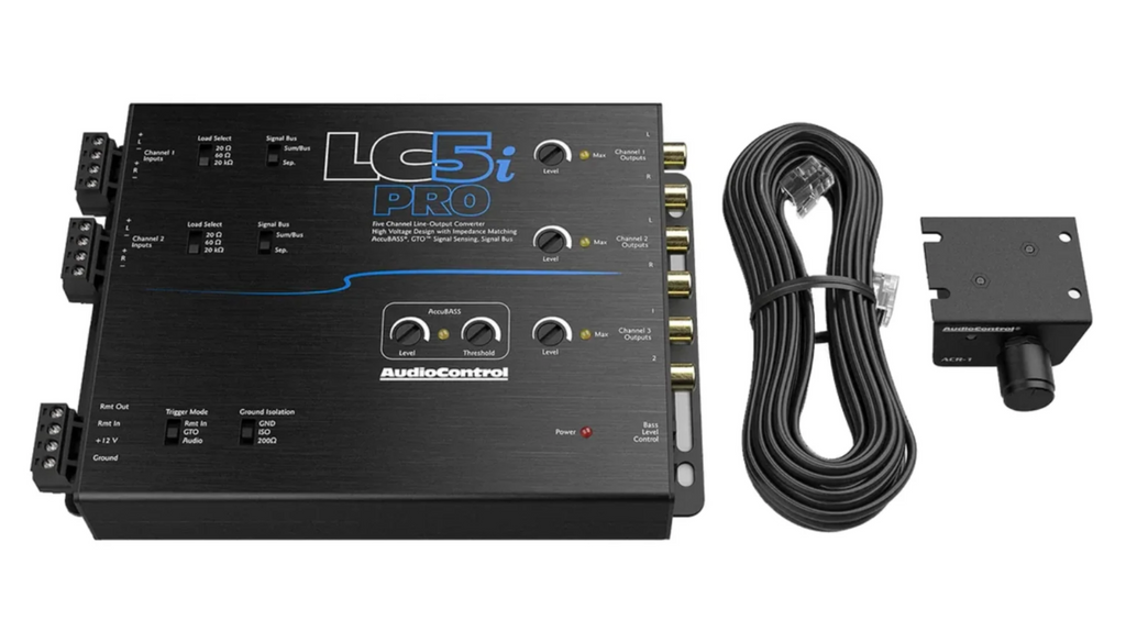 AudioControl LC5i PRO 5 Channel Line Out Converter With AccuBass Dash Remote Inc