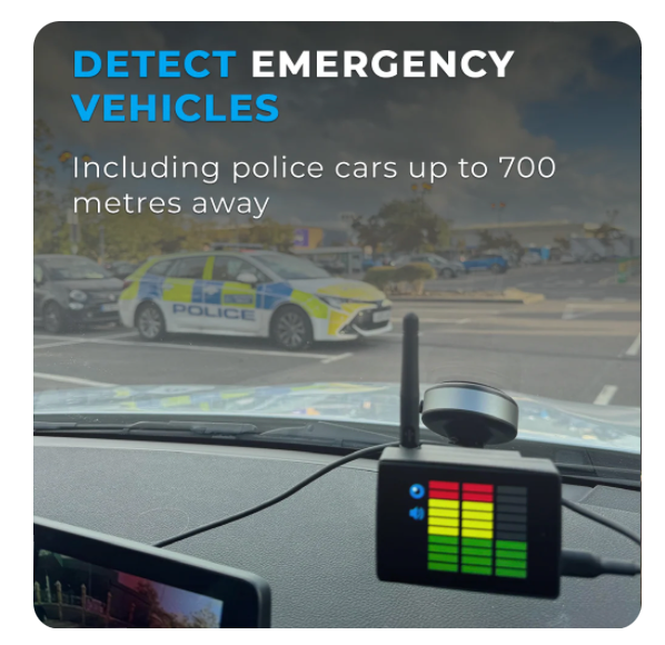 TARGET BLU EYE GO - Emergency Vehicle & Tetra Radio Detection / Early Warning - Portable (OPEN BOX)