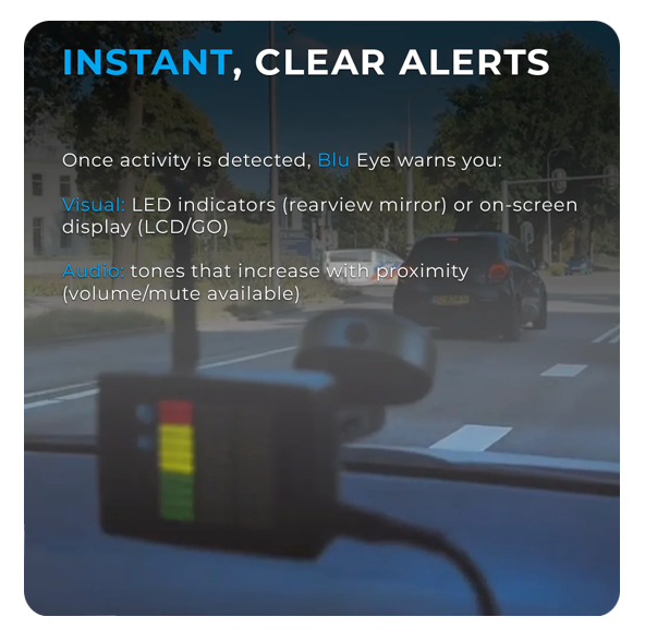 TARGET BLU EYE GO - Emergency Vehicle & Tetra Radio Detection / Early Warning - Portable
