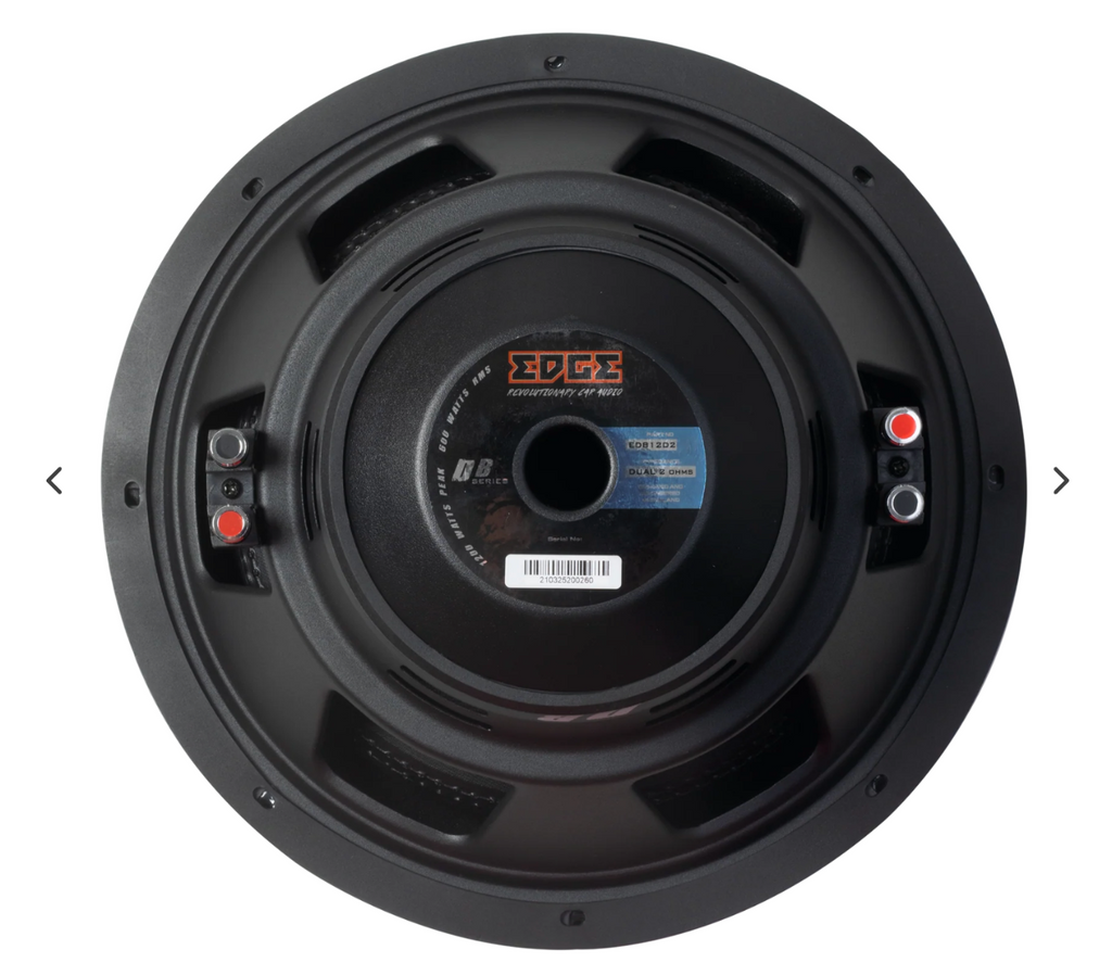 Edge EDB10D2-E3 - 10 inch Car Subwoofer 1200W