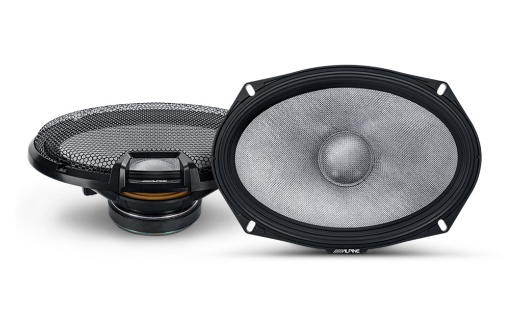Alpine R2-S69C - 6x9 2-Way Car Component Door Shelf Speakers with Tweeters 300W