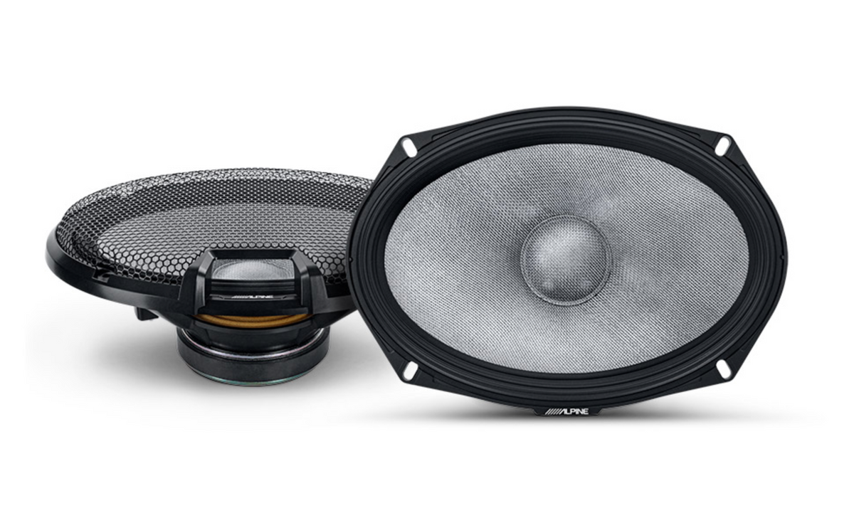 Alpine R2-S69C - 6x9 2-Way Car Component Door Shelf Speakers with Tweeters 300W