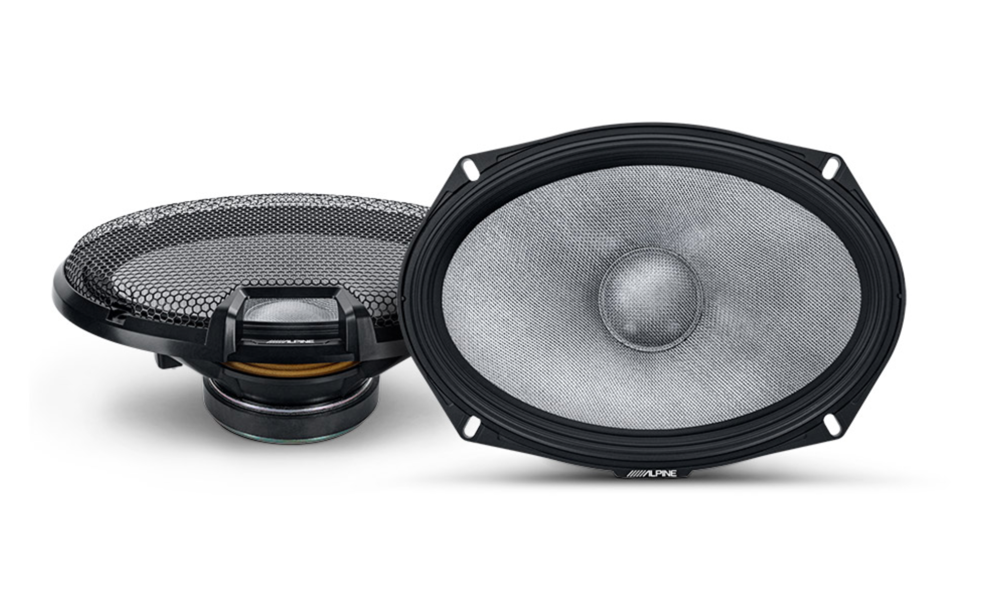 Alpine R2-S69C - 6x9 2-Way Car Component Door Shelf Speakers with Tweeters 300W