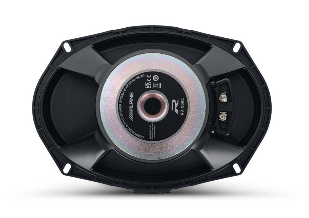 Alpine R2-S69C - 6x9 2-Way Car Component Door Shelf Speakers with Tweeters 300W