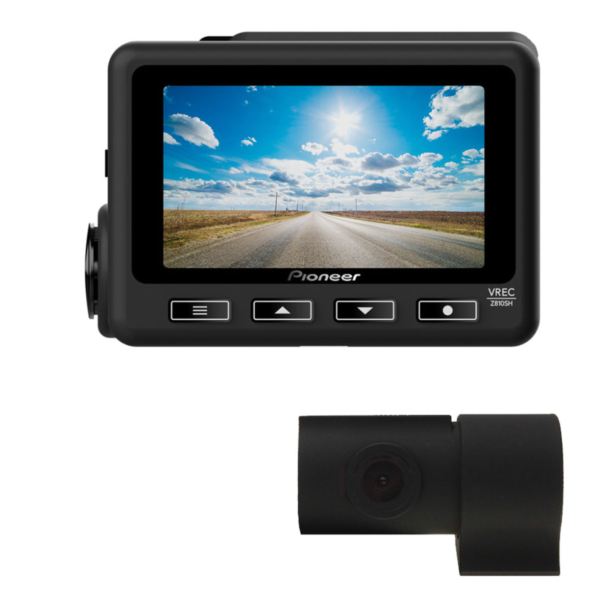 Pioneer VREC-Z810SH 2-Channel (Front Rear) Dash Camera 4K Wide Viewing Angle Dash Cam