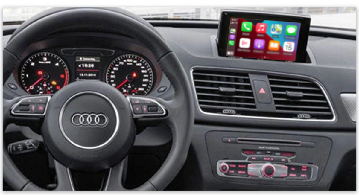 Audi Q3 SQ3 with the MMI3G (without NAV) Wireless CarPlay/Android Auto Add on Interface