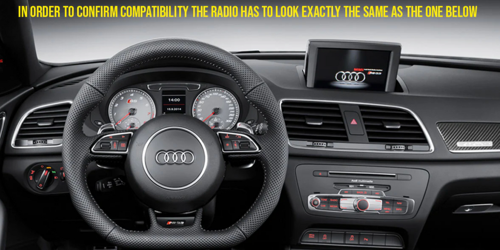 Audi Q3 SQ3 with the MMI3G (with NAV) Wireless CarPlay/Android Auto Add on Interface
