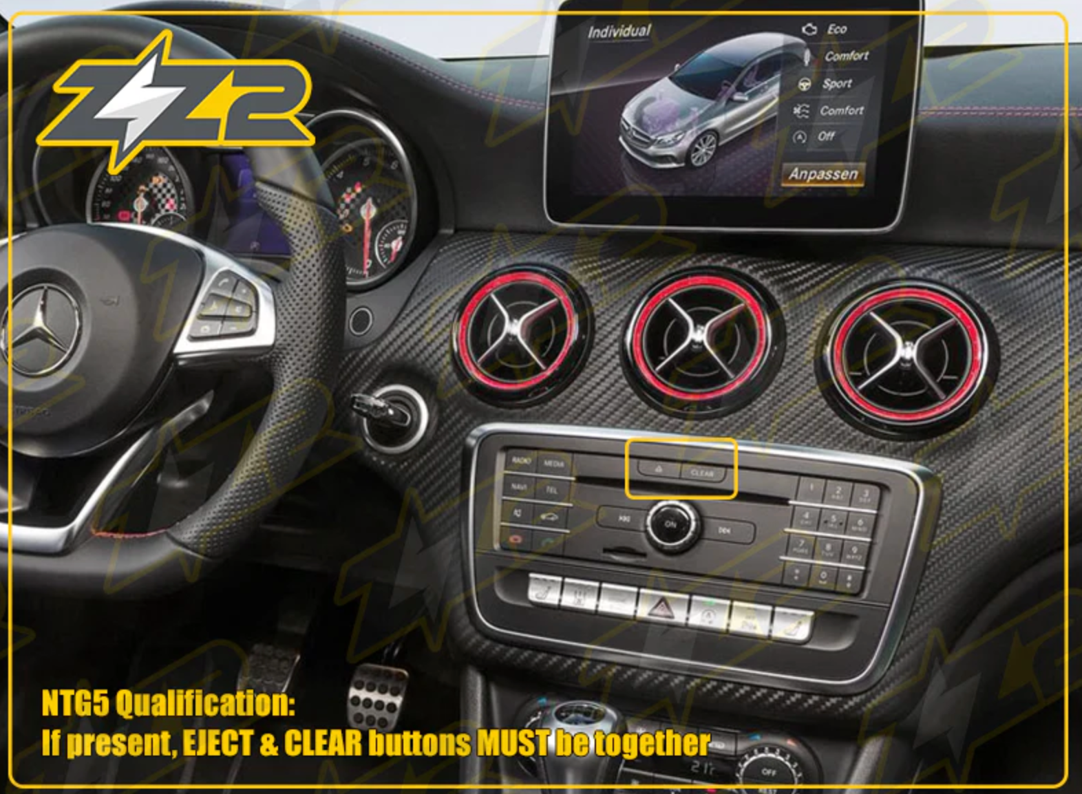 Mercedes Models with NTG5 NTG5.1 NTG5.2 Wireless CarPlay/Android Auto Add on Interface