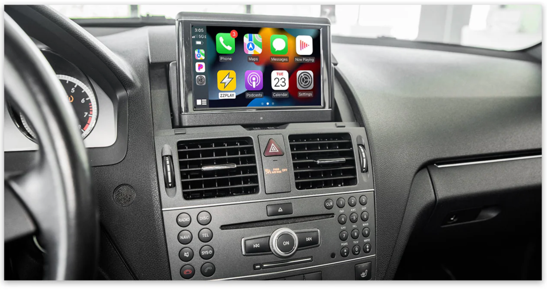 Mercedes C Class E Class GLK with NTG4 Wireless CarPlay/Android Auto Add on Interface