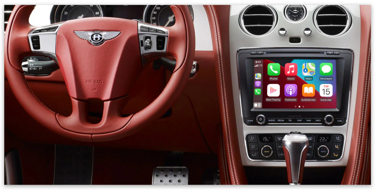 Bentley Continental GTC GT Flying Spur Wireless CarPlay/Android Auto Add on Interface