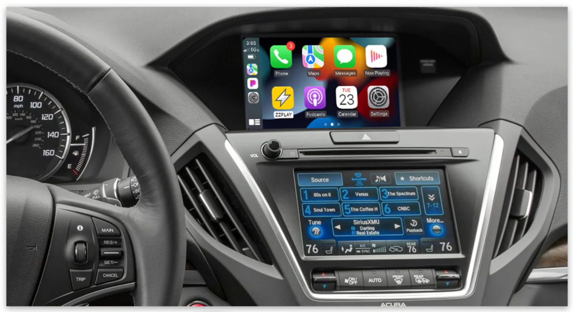 Honda Accord Odyssey Wireless CarPlay/Android Auto Add on Interface