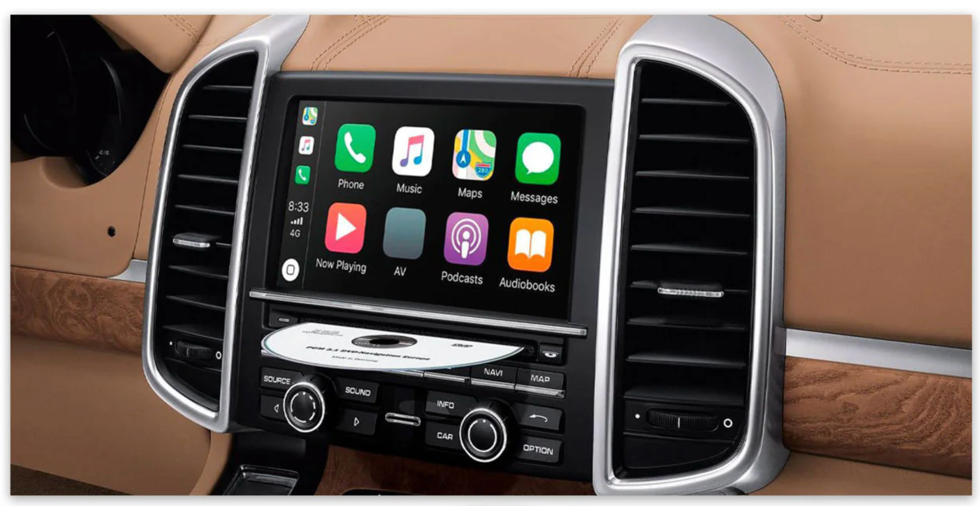 Porsche Models (W/ PCM3.1 & Factory NAV) Wireless CarPlay/Android Auto Add on Interface