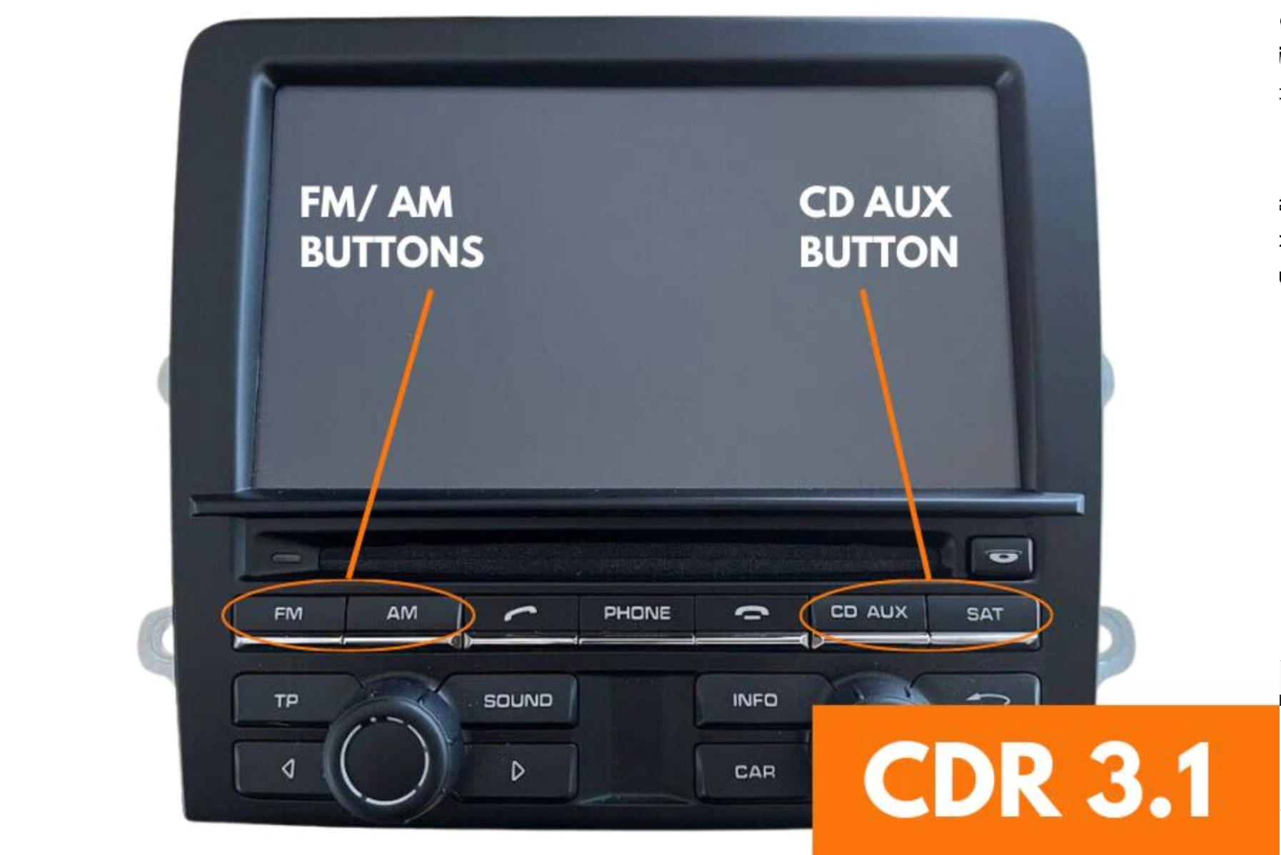 Porsche Models (W/ CDR31) Wireless CarPlay/Android Auto Add on Interface