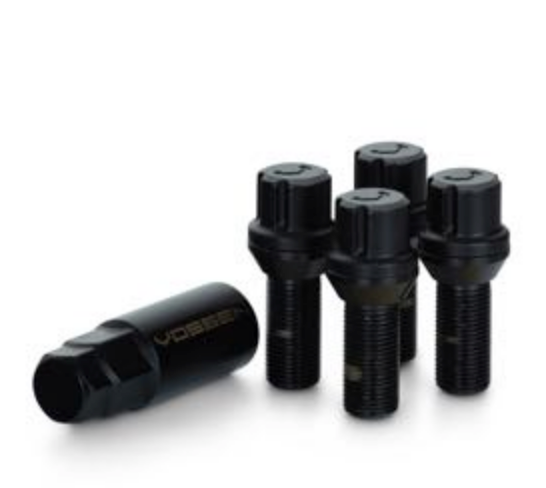 VOSSEN LOCKING WHEEL BOLT SET QTY 4 ( black) (VOSSEN LOCKING BOLT SET)