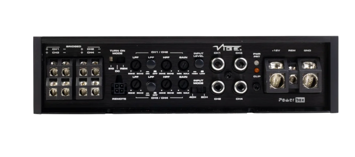 Vibe POWERBOX80.4-V5 - 4 Channel Amplifier Speaker Amp 960 Watts