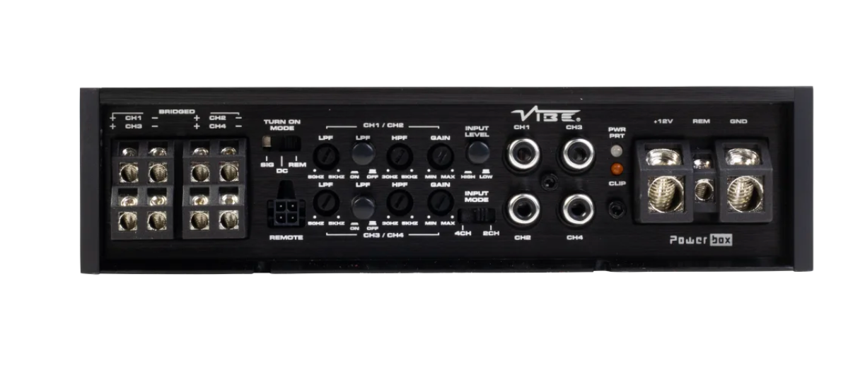 Vibe POWERBOX80.4-V5 - 4 Channel Amplifier Speaker Amp 960 Watts