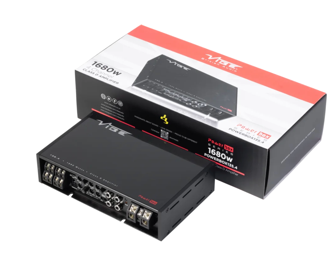 VIBE POWERBOX135.4-V5 - 4 Channel Stereo Amplifier 1680 Watts