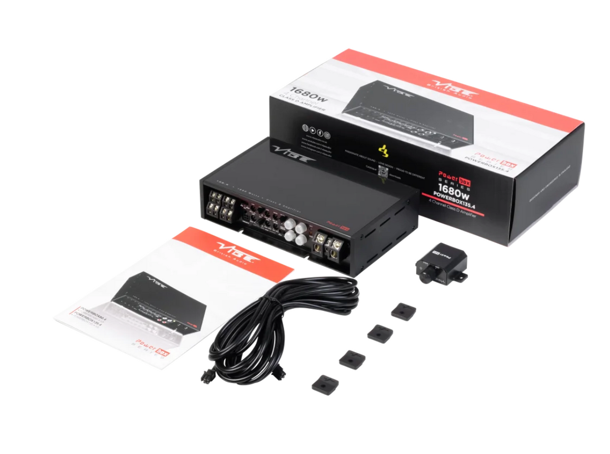 VIBE POWERBOX135.4-V5 - 4 Channel Stereo Amplifier 1680 Watts