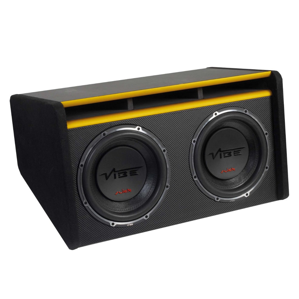 Vibe SLICKMIT12T-V3 12" Twin Passive Enclosure Subwoofer 3000W