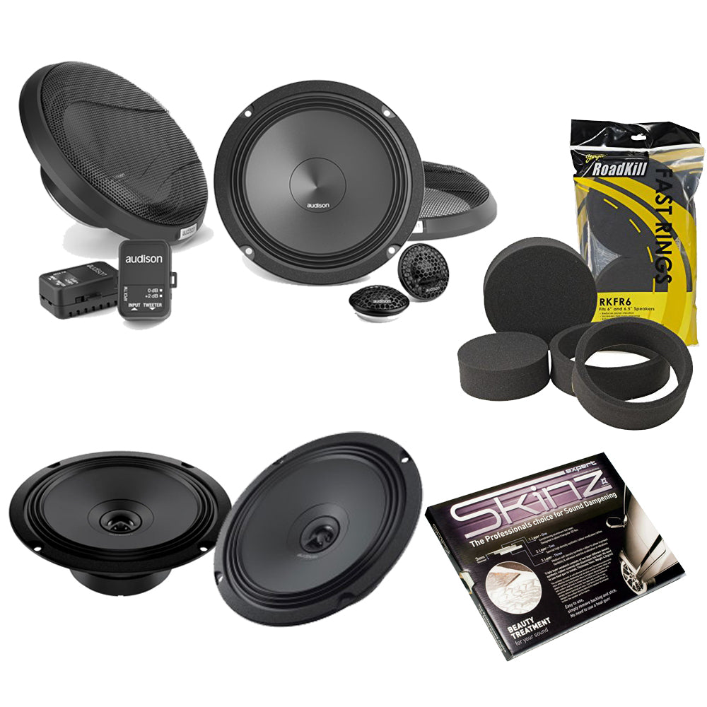 Audison Prima Front & Rear 6.5" Speaker Upgrade for VW Transporter T6.1