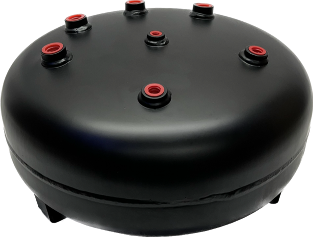 4 Gallon Black Pancake Tank By CompressAir