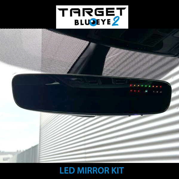TARGET BLU EYE 2 - Emergency Vehicle & Tetra Radio Detecto / Early Warning - LED Mirror Kit