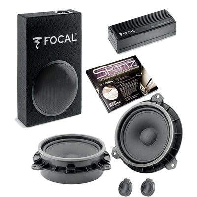 Focal Toyota 6.5" Front Component Speaker and Subwoofer Upgrade