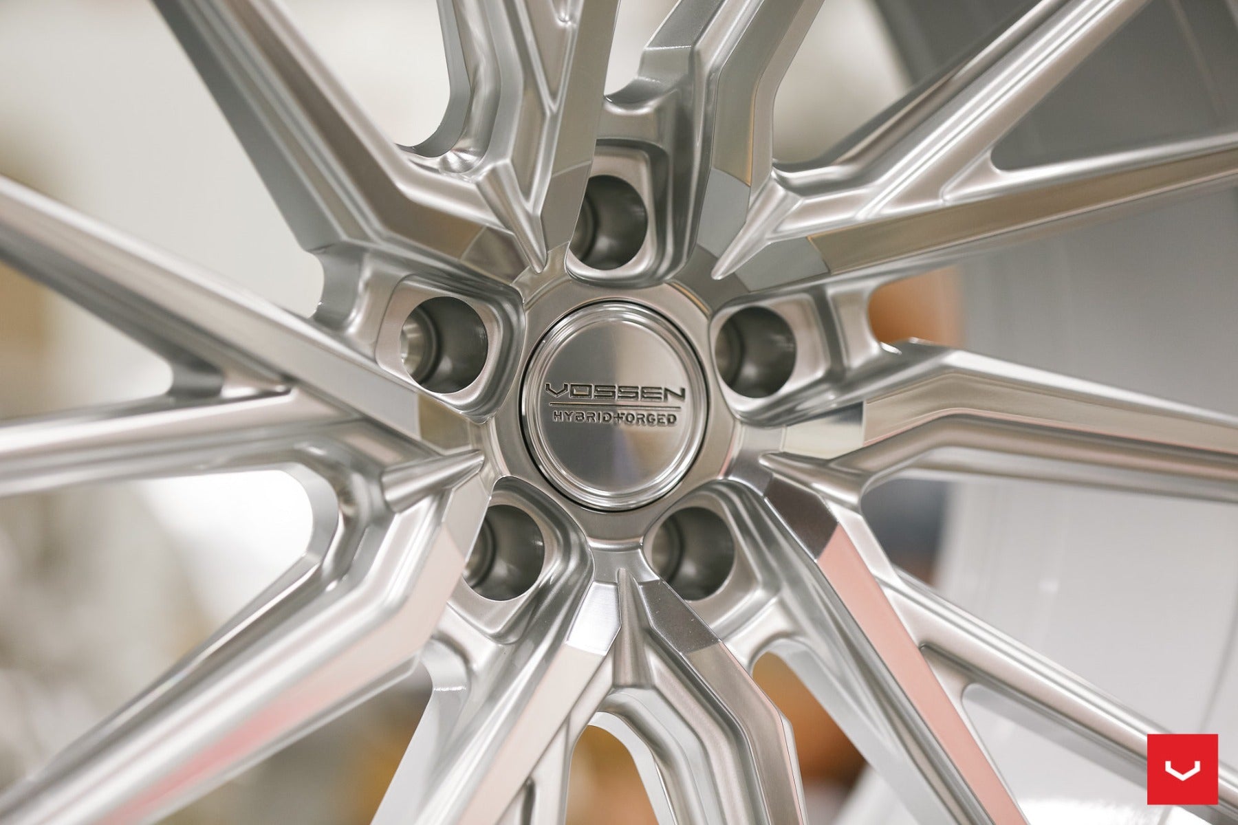 VOSSEN HYBRID FORGED SERIES HF-4T SILVER POLISHED
