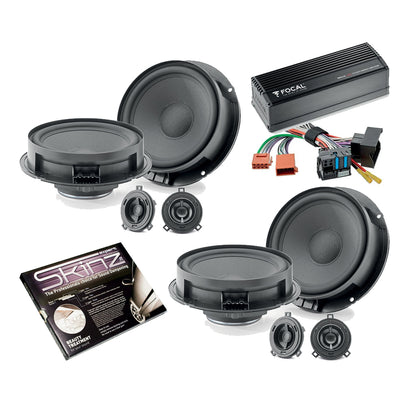 Bespoke Car Front/Rear 2-Way Component Speakers & Amplifier Upgrade For VW Models