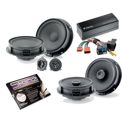 Bespoke Car Front 2-Way Component Coaxial Speakers & Amplifier Upgrade For VW Models