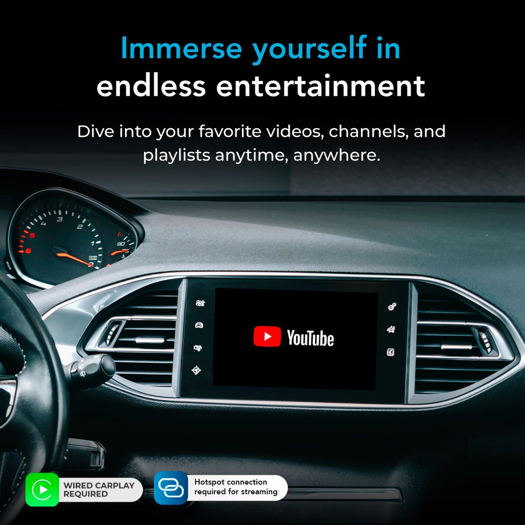 Wireless CarPlay and AndroidAuto Adapter With Netflix & YouTube