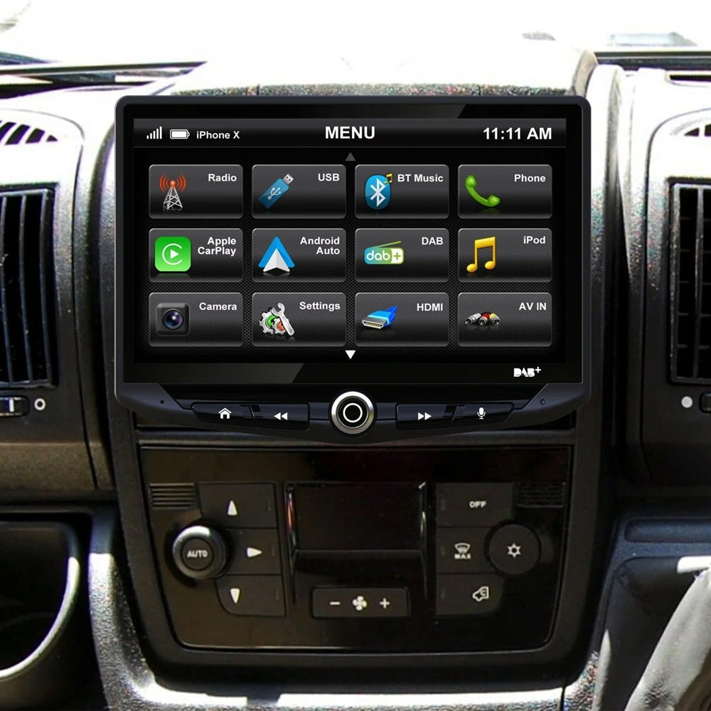 Peugeot Boxer X250 2014> CarPlay Android Auto 10" Touch Screen DAB Bluetooth Camper Heigh10 Stereo