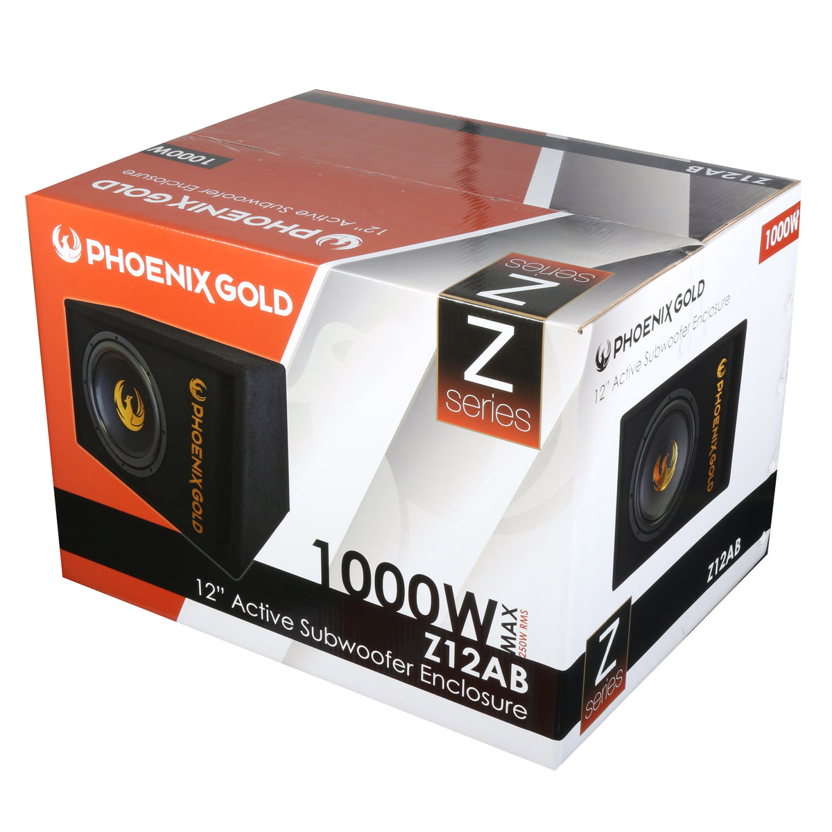 Phoenix Gold Z12AB - 12" Single Active Car Subwoofer 1000W