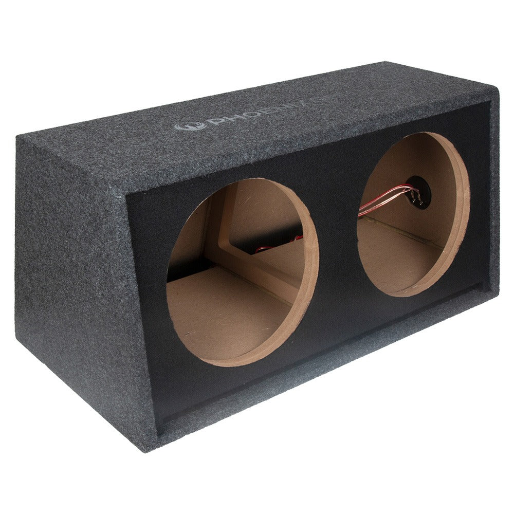 Phoenix Gold ZB212P Twin 12 Inch Ported Subwoofer Bass Box